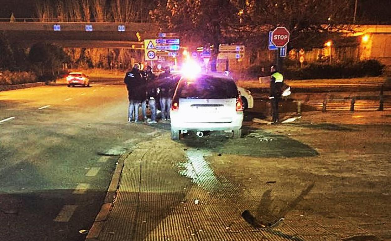 Uno de los accidentes tuvo lugar en la calle Neptuno.