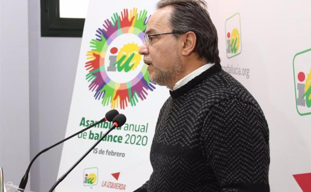 El responsable de organización de IU Andalucía, Francisco Javier Camacho.