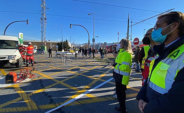 Más de 70 efectivos participan en un simulacro de emergencias del Metro de Granada