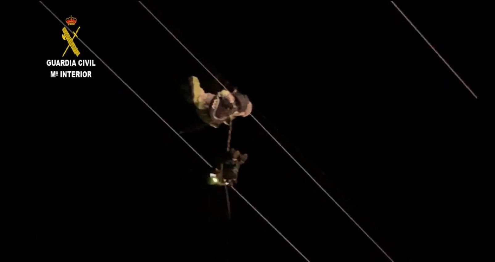 Parapentista rescatado por la Guardia Civil