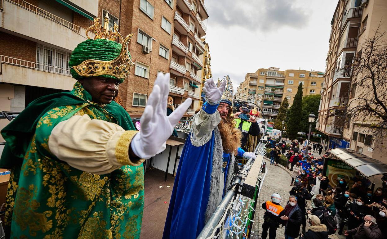 Cabalgata de Reyes 2021 en Granada.