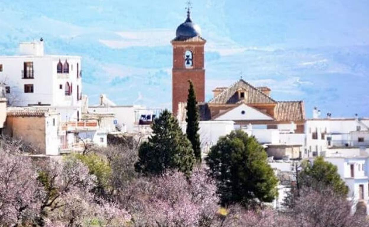 Vista del municipio de Nevada, de 1.072 habitantes.