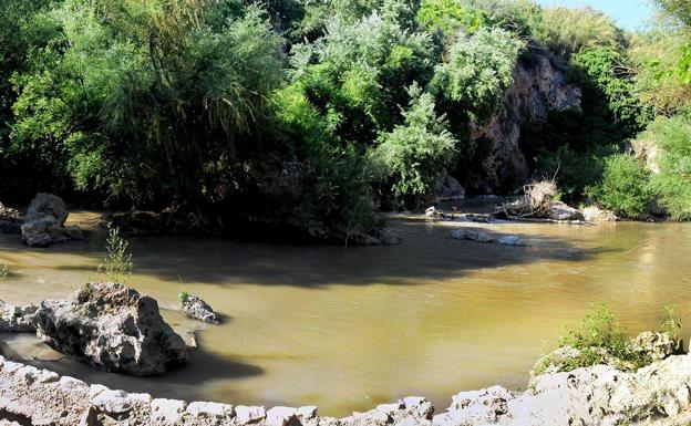 El río Genil a su paso por los Infiernos de Loja.