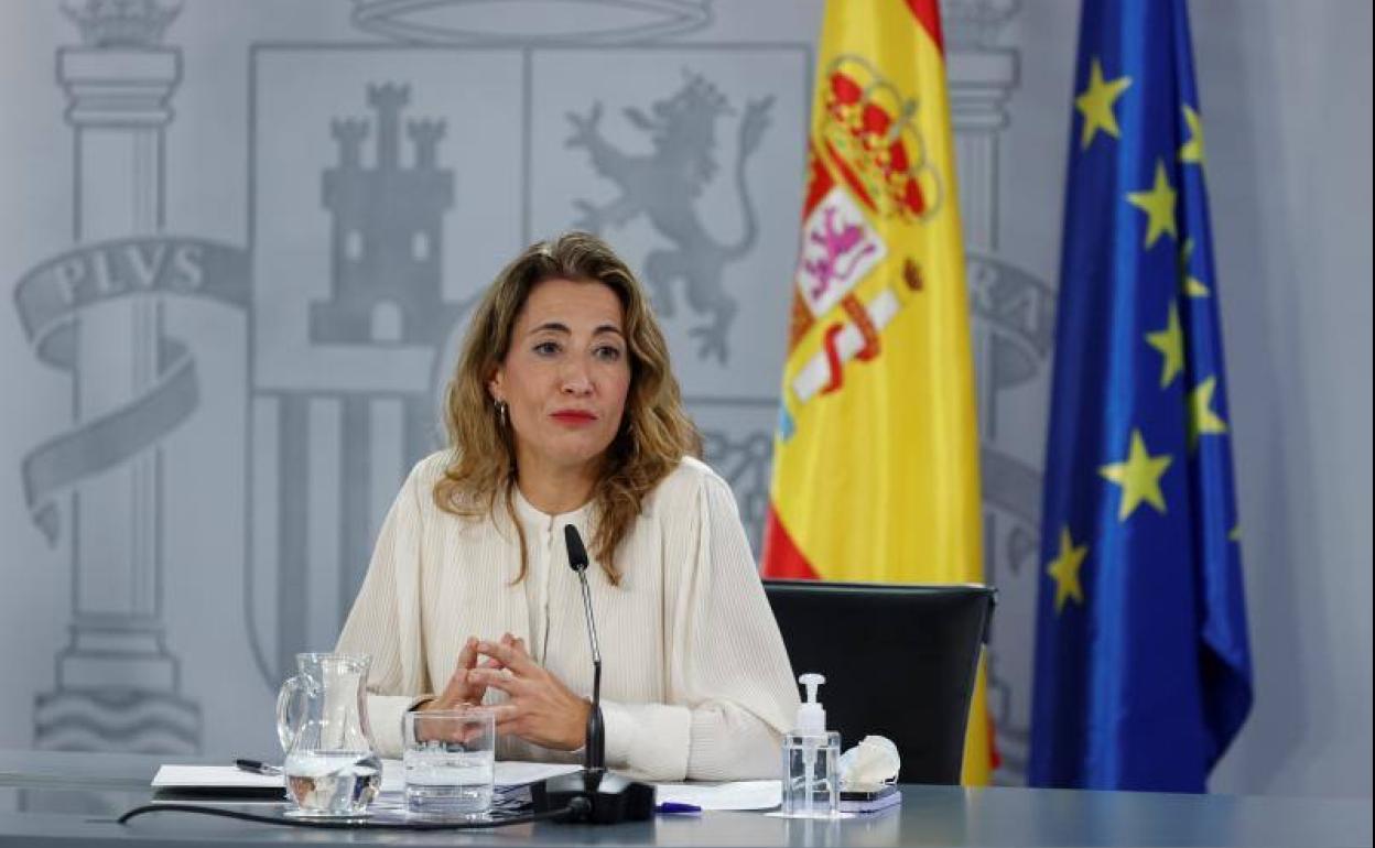 La ministra de Transportes, Movilidad y Agenda Urbana, Raquel Sánchez. 