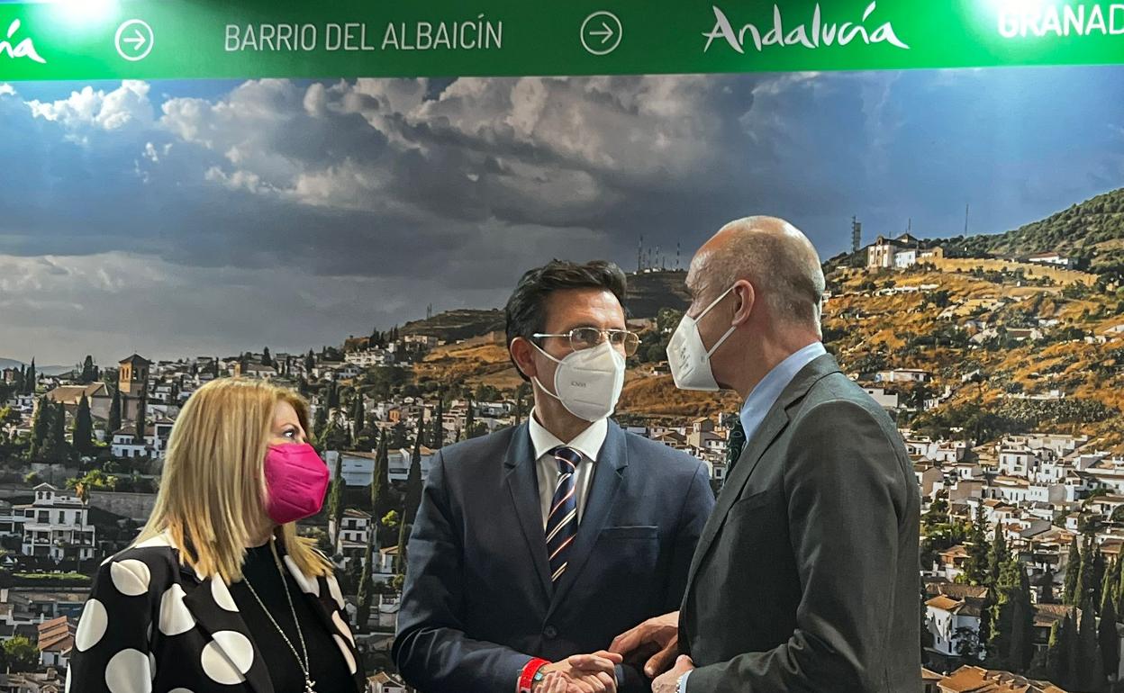 Paco Cuenca y sus homólogos de Jerez y Sevilla. 