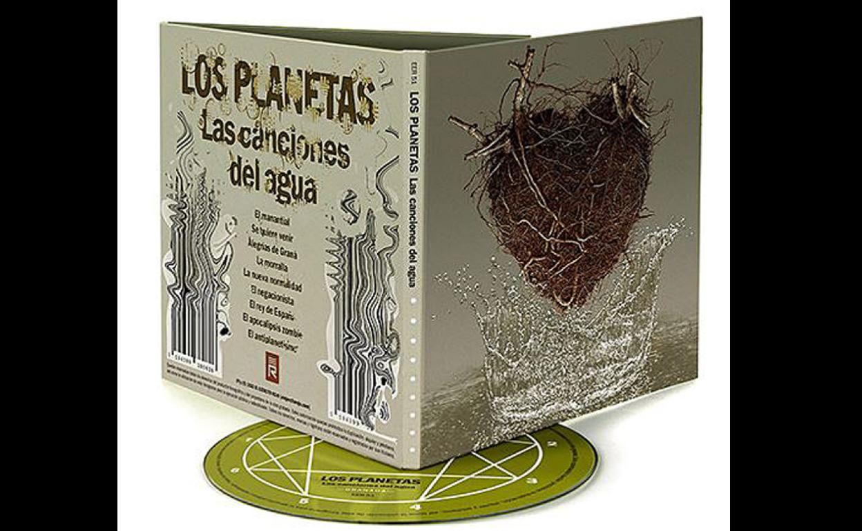 Caja del disco de Los Planetas 'Las canciones del agua'.