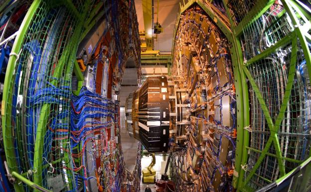 Interior del acelerador de partículas del Cern.