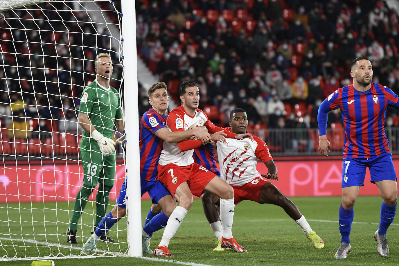El Eibar bajó de la primera posición a la UDA por segunda vez esta temporada. 