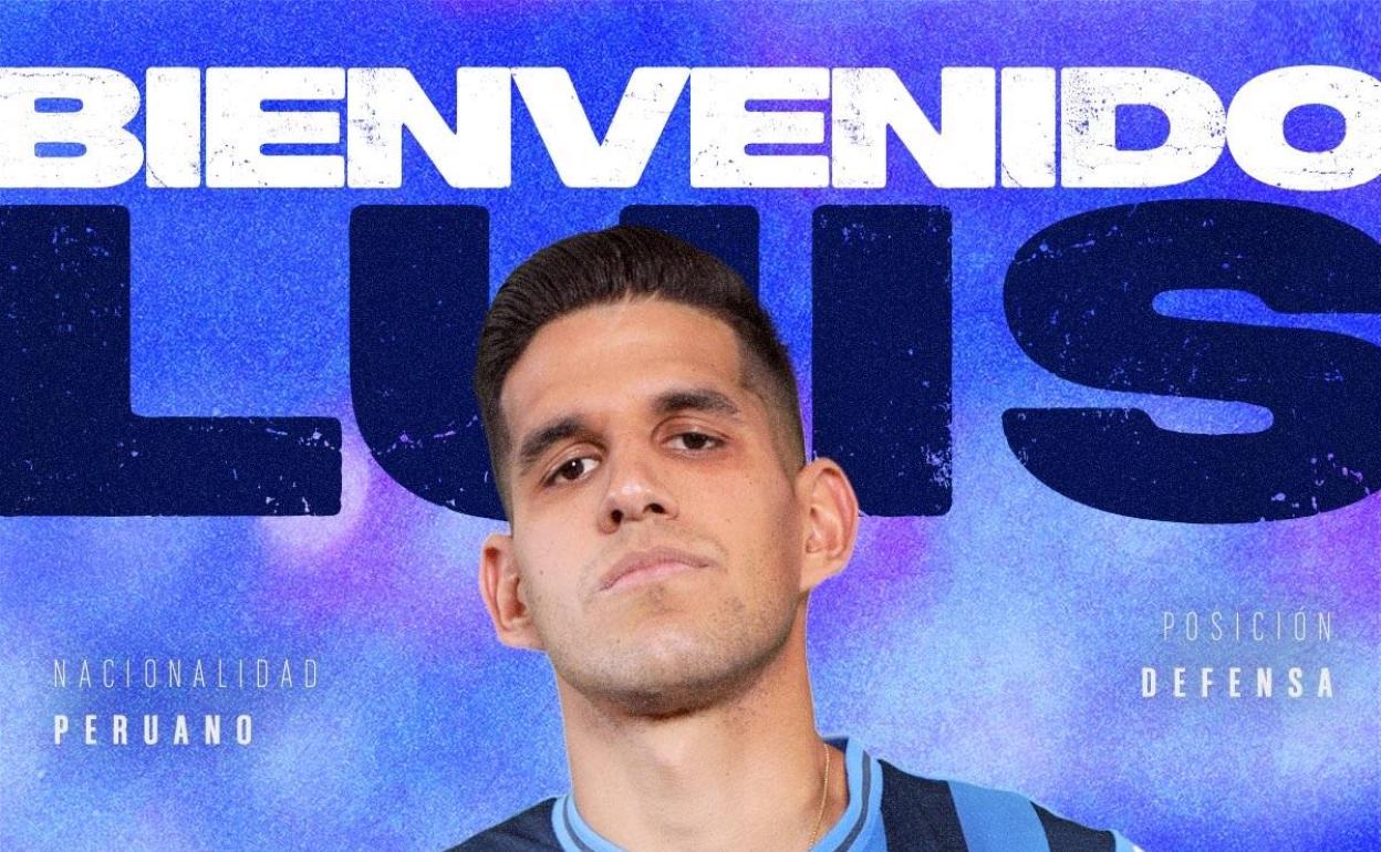 Cartel promocional del Cruz Azul con el fichaje de Luis Abram. 