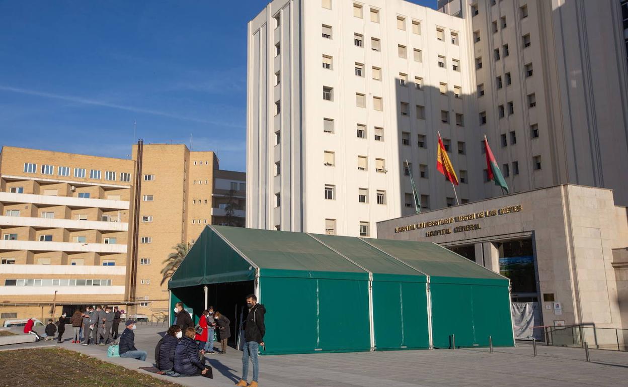 El hospital Virgn de las Nieves. 