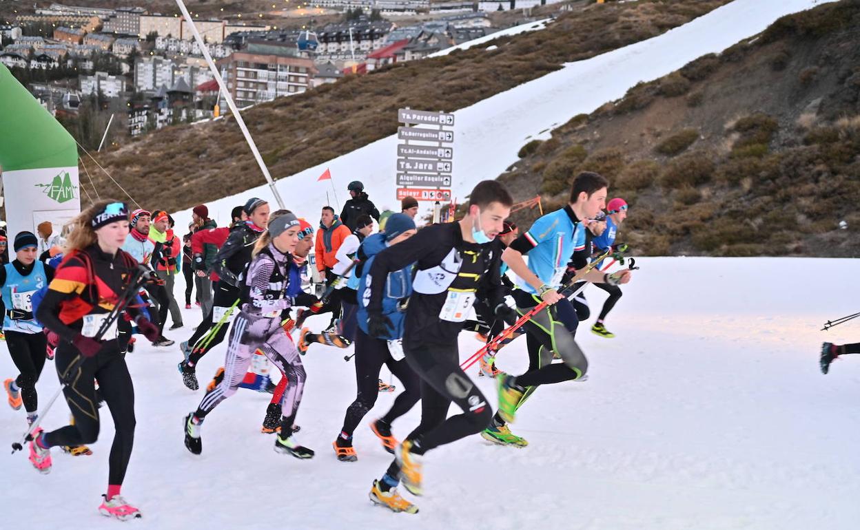 El italiano Luca del Pero y la sueca Lina El Kott se imponente la carrera  Vertical del Snow Running | Ideal