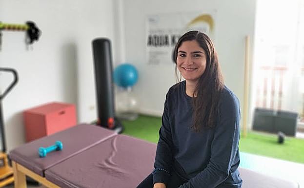 Celia Sánchez, en la clínica Aqua Kinetic. 