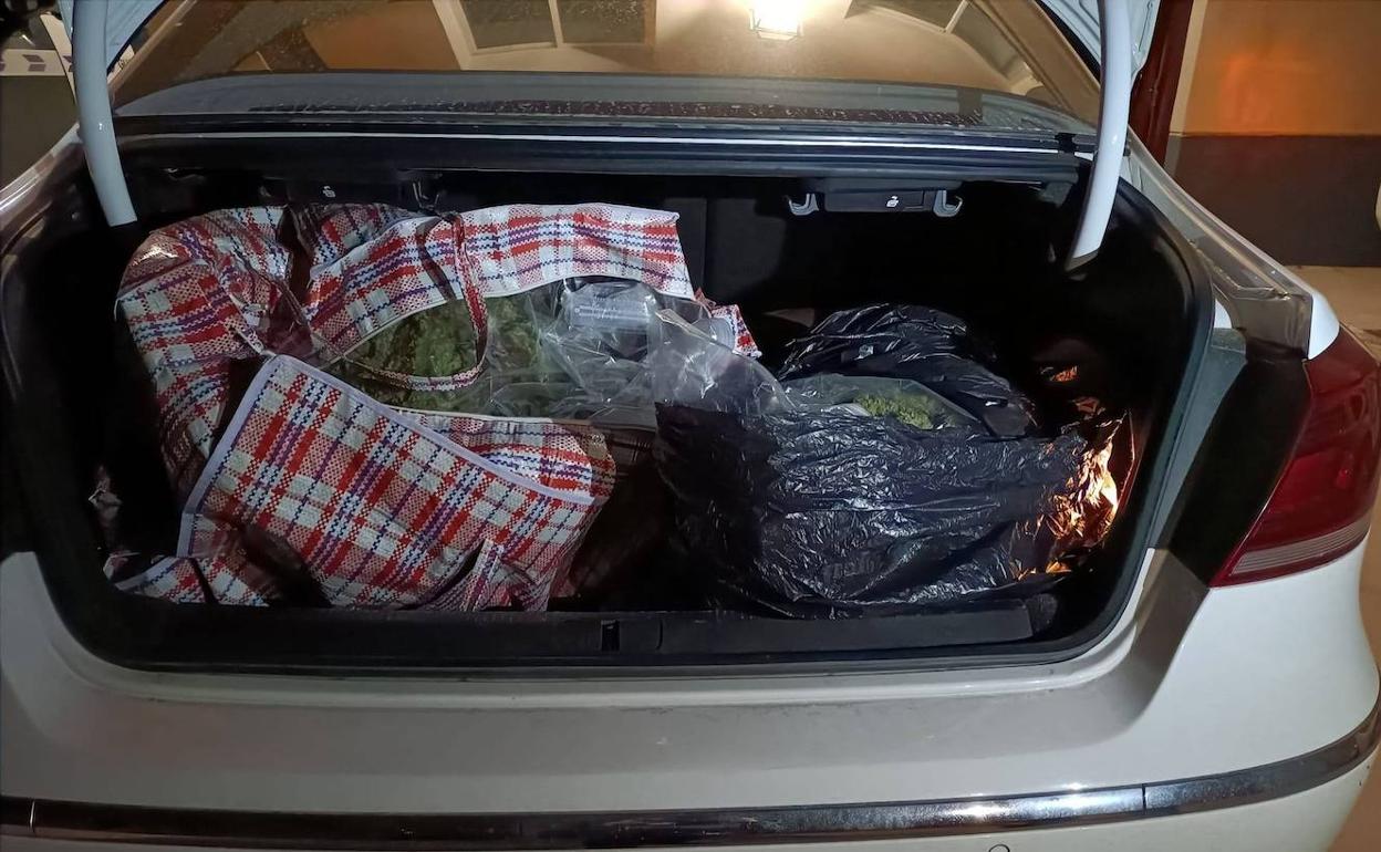 Droga intervenida en Granada.