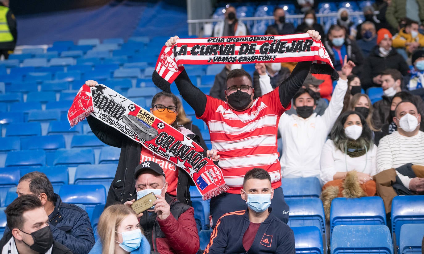 Rojiblancos muy animados antes del inicio del partido. 