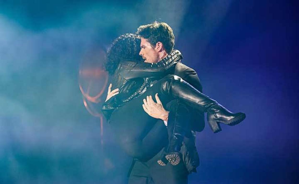 Pujades y Mambo, en una escena del montaje. 