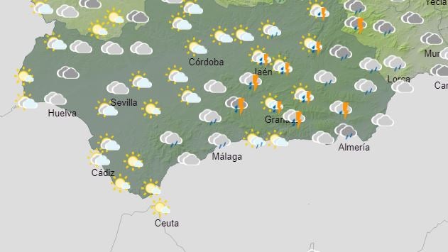 Cielos en Andalucía para el sábado