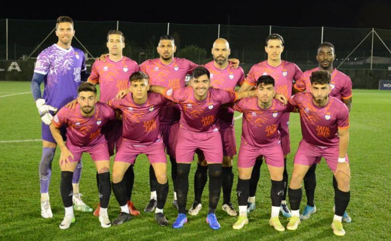 Alineación de Real Jaén en Marbella. 