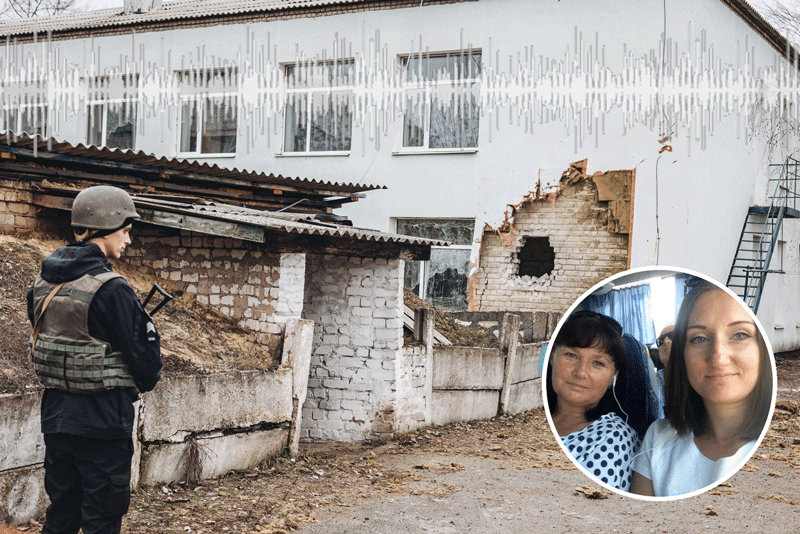 Svitlana (iz) e Iryna, madre e hija ucranianas, 