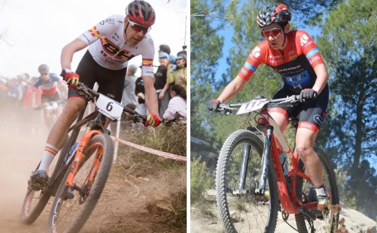 David Valero y Paula Martín, durante la prueba