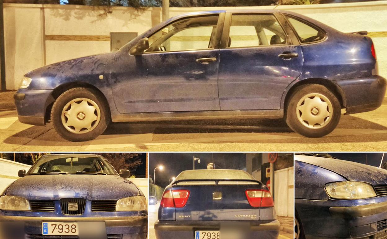 Imagen del vehículo fugado tras el accidente.