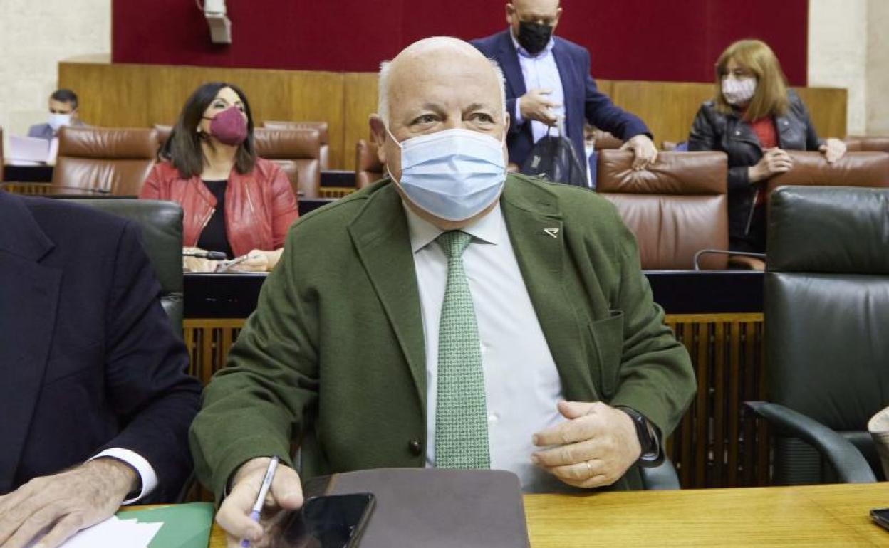 El consejero de Salud, Jesús Aguirre. 