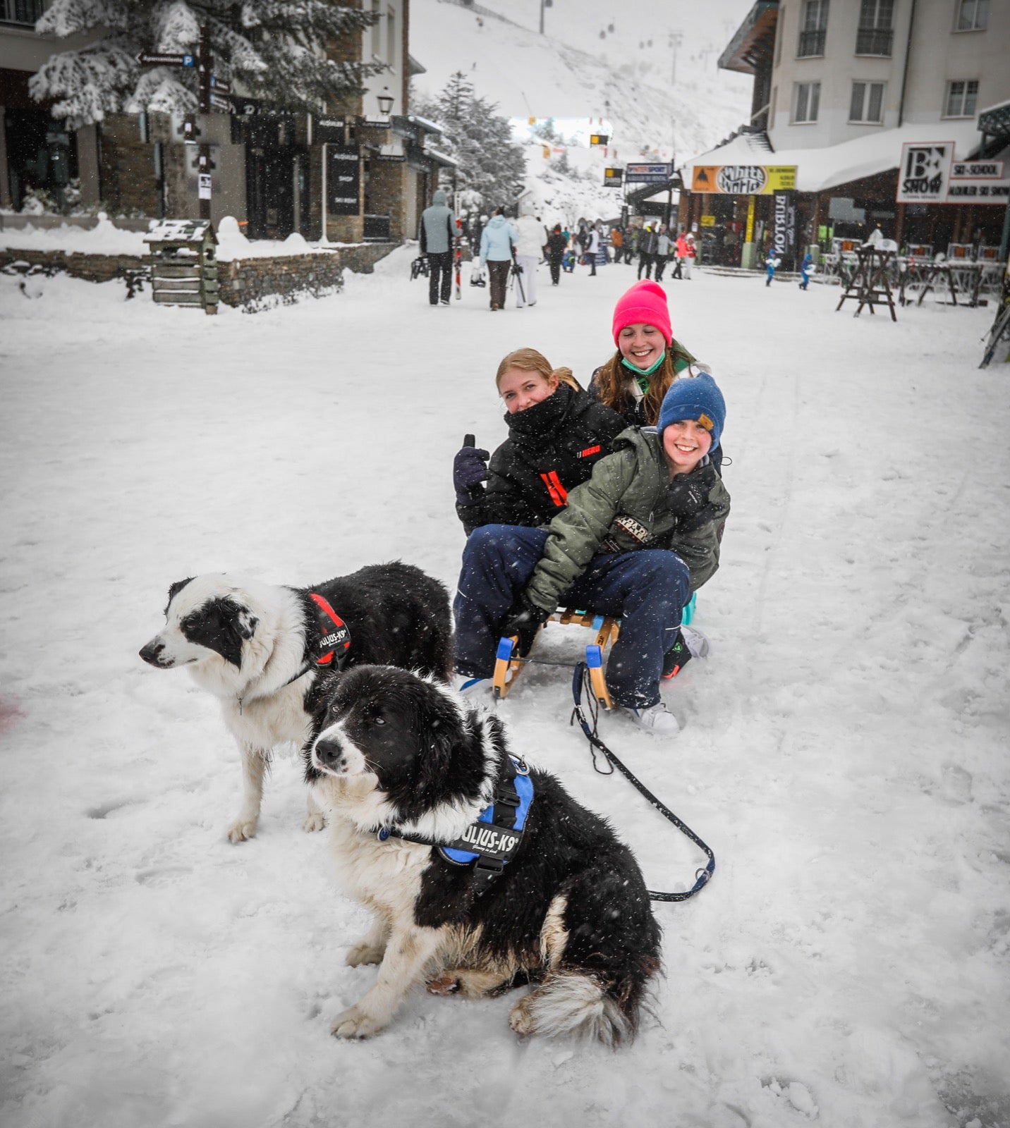 La copiosa nevada en la estación ha dejado estampas muy invernales y esperadas