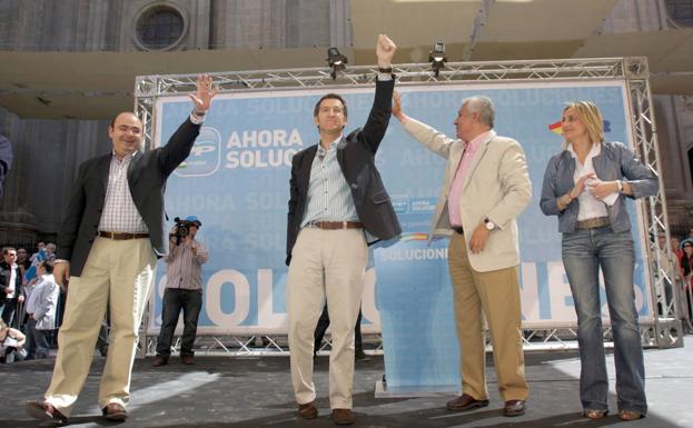 Imagen principal - La llegada de Feijóo y el PP &#039;granadiño&#039;