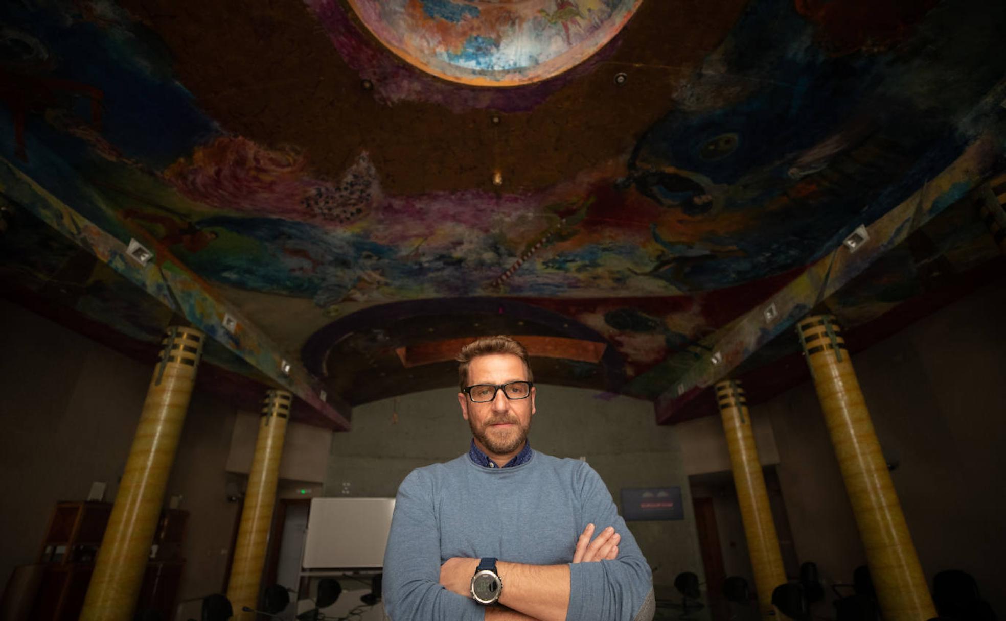 Antonio Sánchez Ortega, en la sede de la Fundación Euroárabe de Altos Estudios, en Granada. 