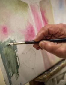 Imagen secundaria 2 - Las flores rosas que pinta Paco