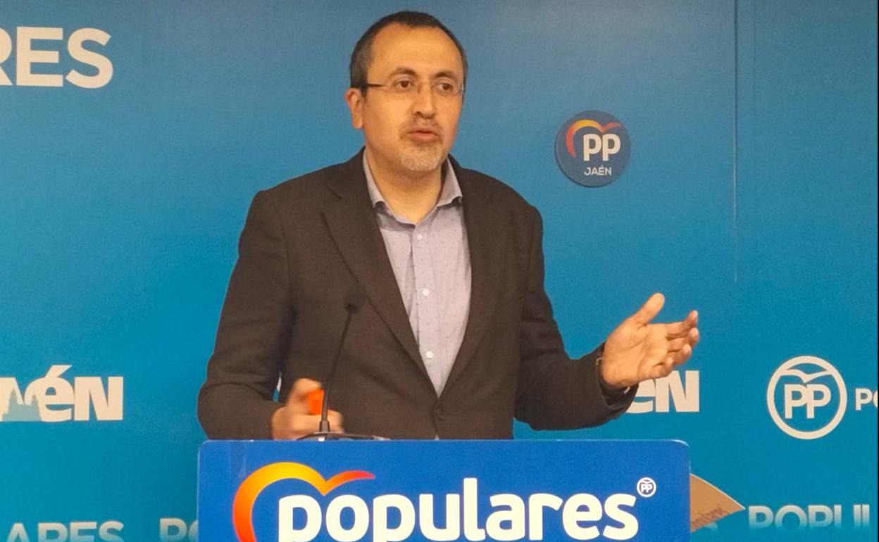 El portavoz municipal del PP en Jaén, Manuel Bonilla. 