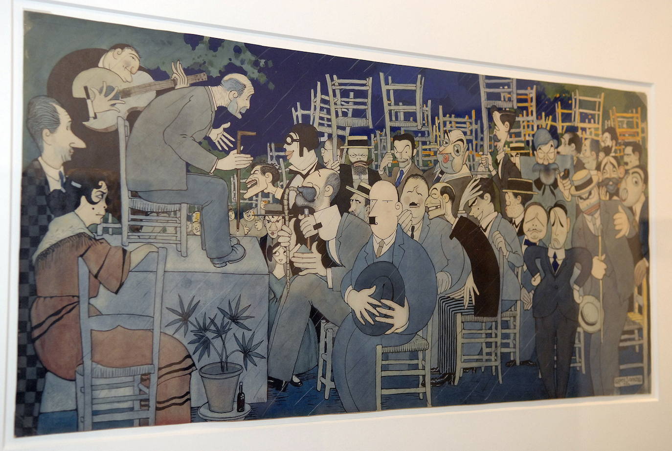 Cartel del concurso de Cante Jondo de 1922, obra de López Sancho.