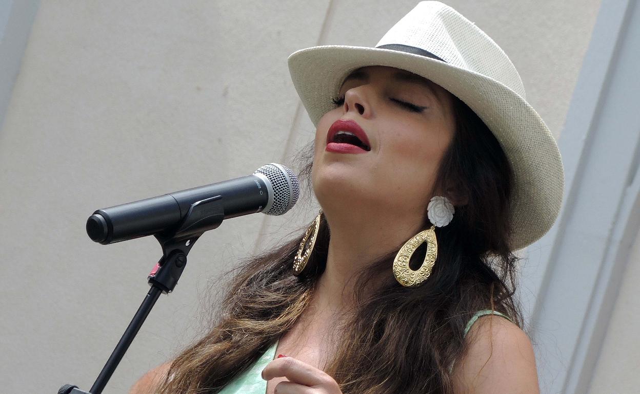 Soleá Morente, en pleno concierto. 