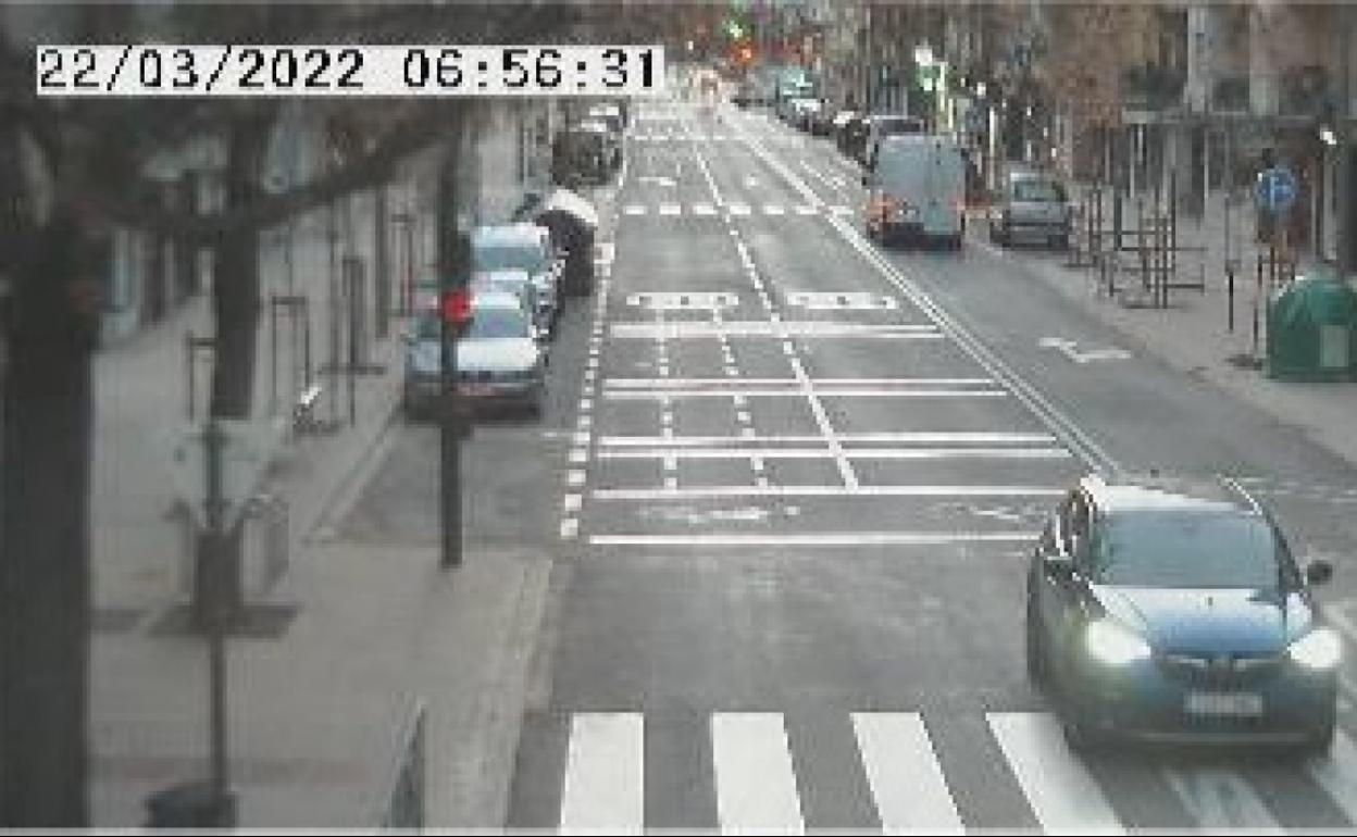 Tráfico en la avenia de Dilar a primera hora de este martes