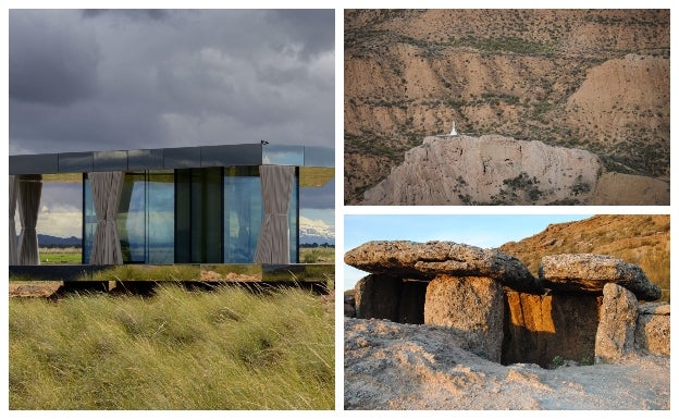 La Casa del Desierto, un dolmen y el paisaje de Gorafe.