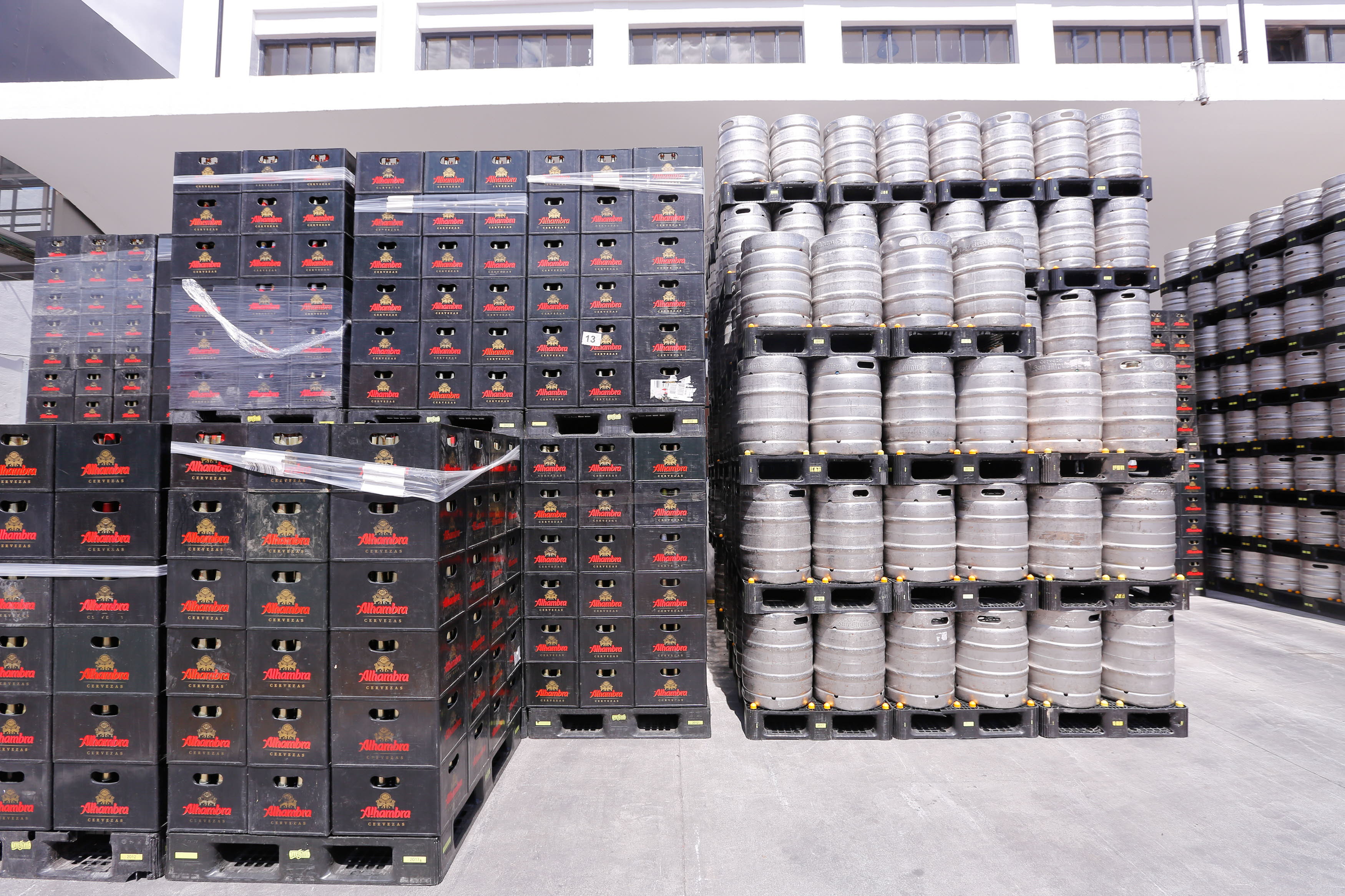 La fábrica de Cervezas Alhambra en Granada.