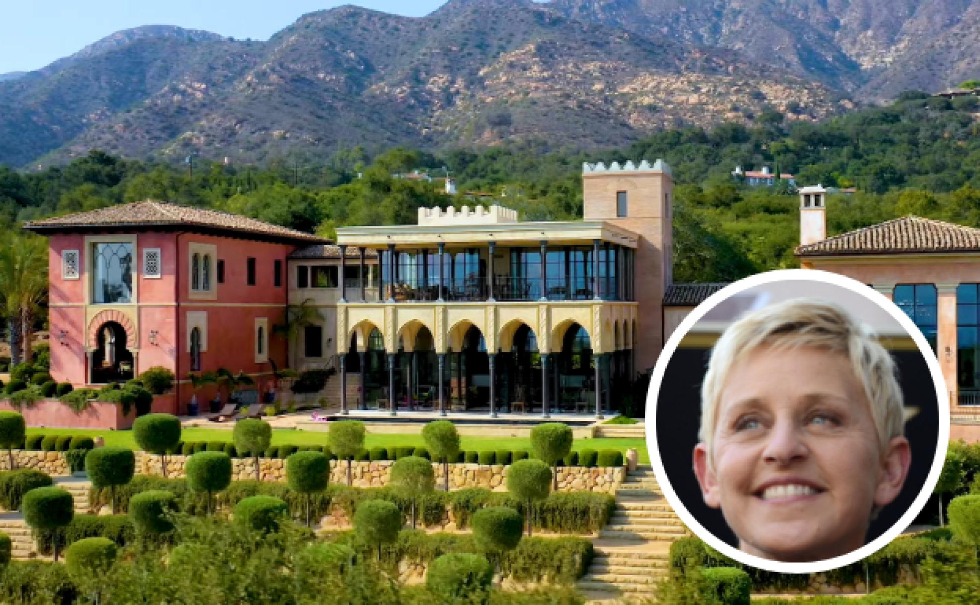 Imagen de Villa Tragrara, la nueva casa de Ellen DeGeneres, inspirada en la Alhambra. 