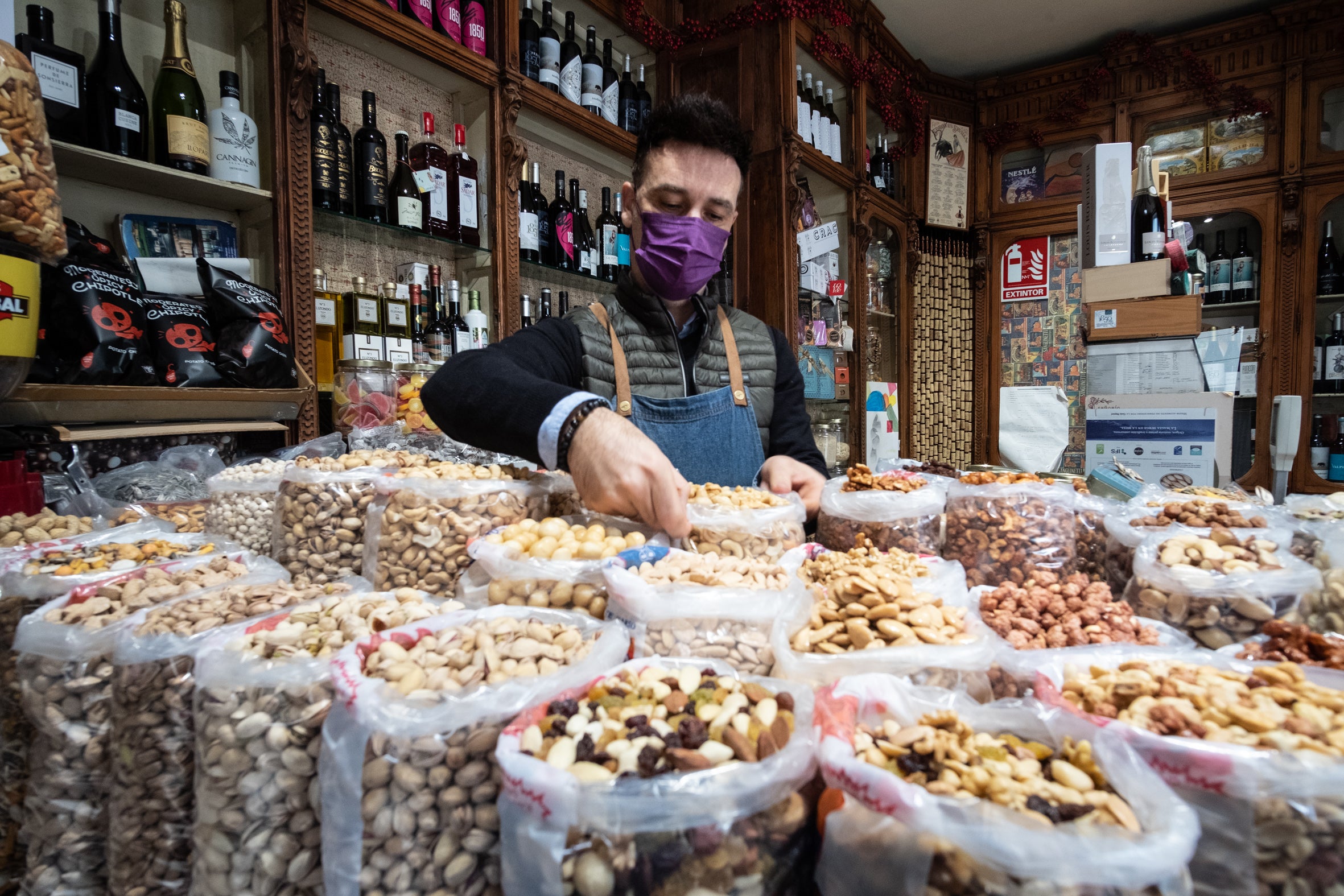 Más de 40 tipos de frutos secos diferentes.