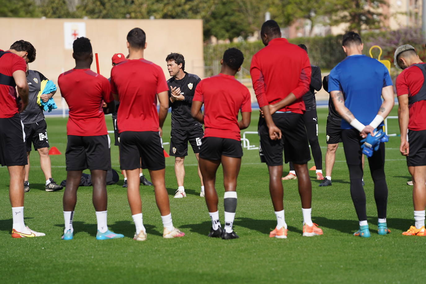 Charla técnica de Rubi antes de la sesión de ayer. 