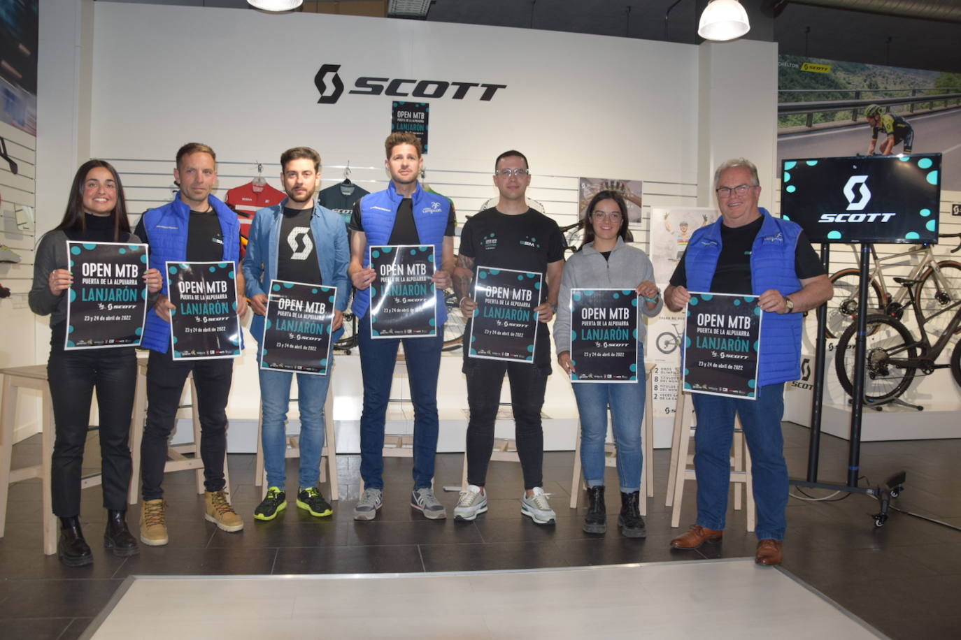 Acto de presentación del Open MTB Puerta de la Alpujarra. 