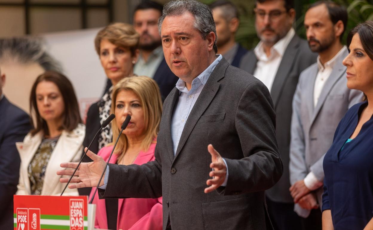 Espadas: «Moreno adelanta las elecciones porque no tiene proyectos para Andalucía»