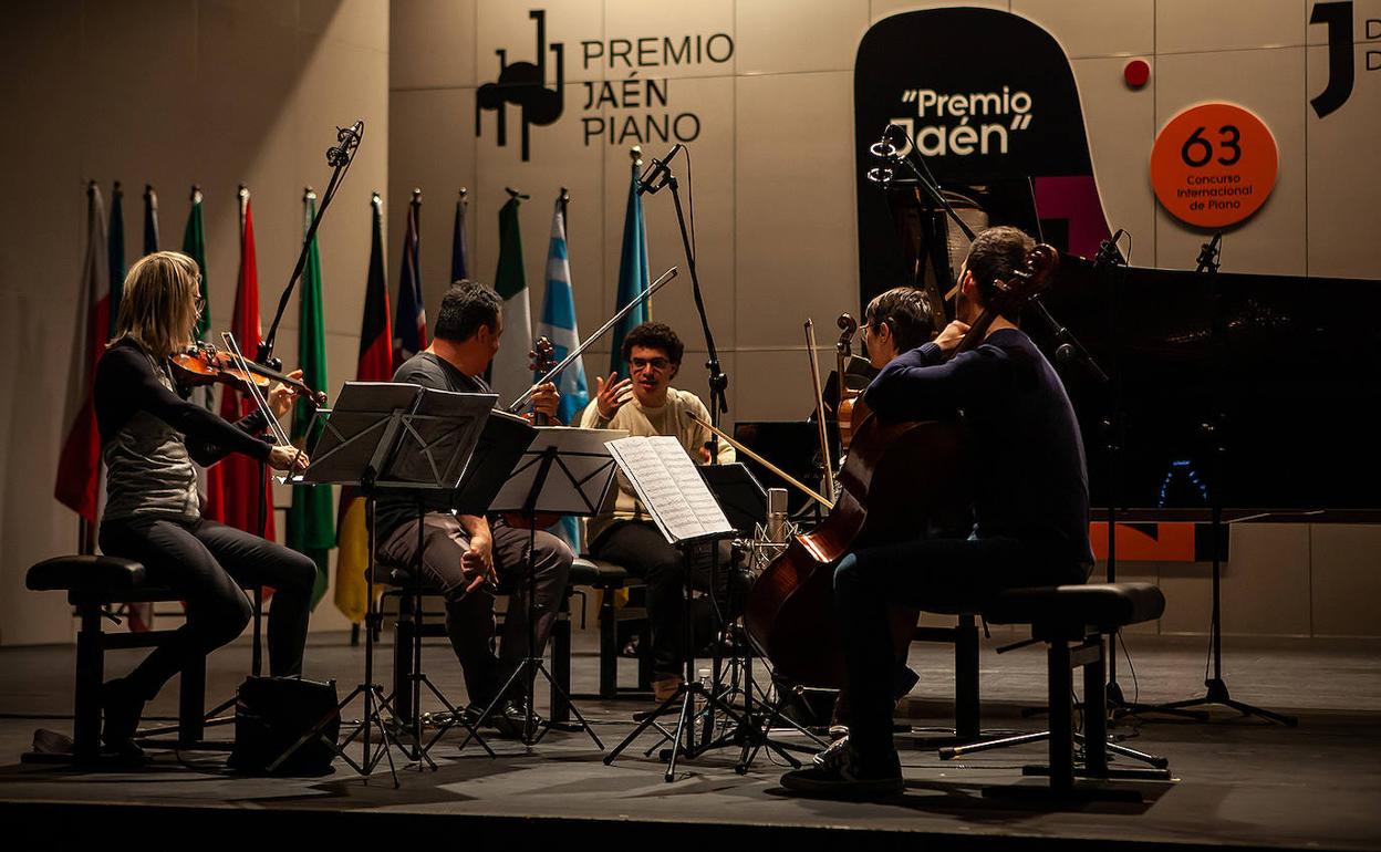 Comienzan los ensayos de los pianistas con el Cuarteto Bretón.