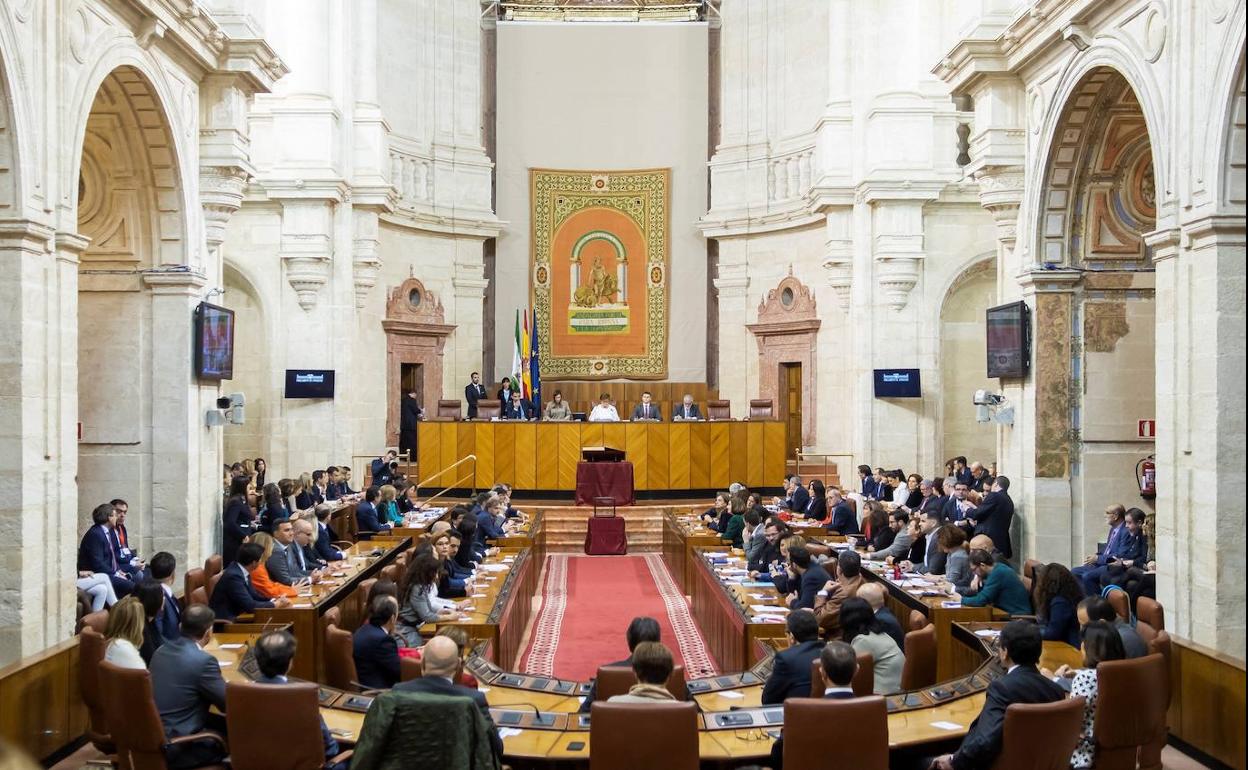 Constitución del Parlamento de Andalucía tras los comicios de diciembre de 2018. 