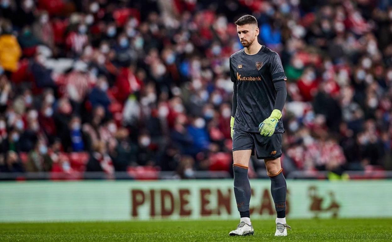 Unai Simón, reflexivo guardián de San Mamés y la Selección. 