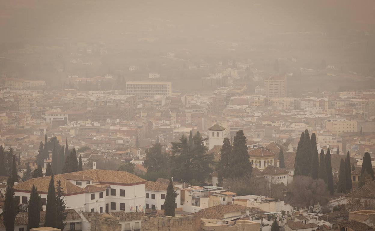 Calima en Granada.