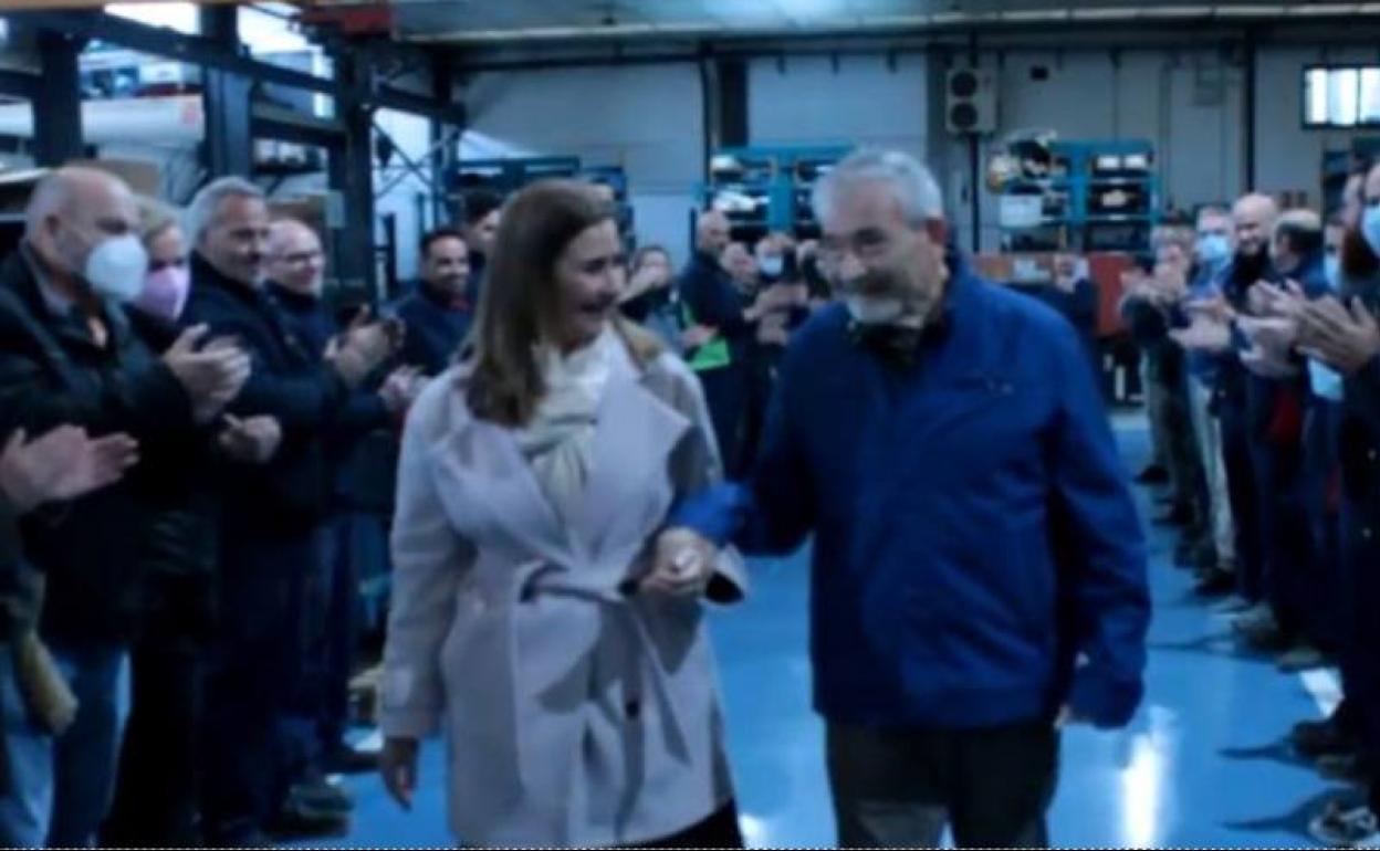 Antonio García durante el homenaje que recibió el 10 de mayo. 