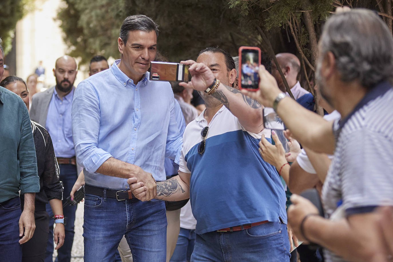 Pedro Sánchez ha visitado la ciudad este domingo para participar en un acto del PSOE.