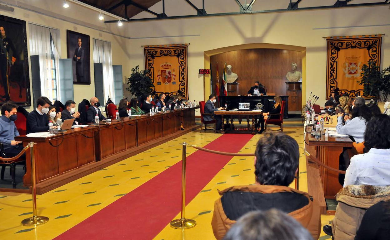 Una de las últimas sesiones plenarias celebradas por la Corporación Municipal del Ayuntamiento. 