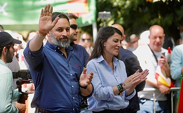 Abascal y Olona en Granada este sábado.