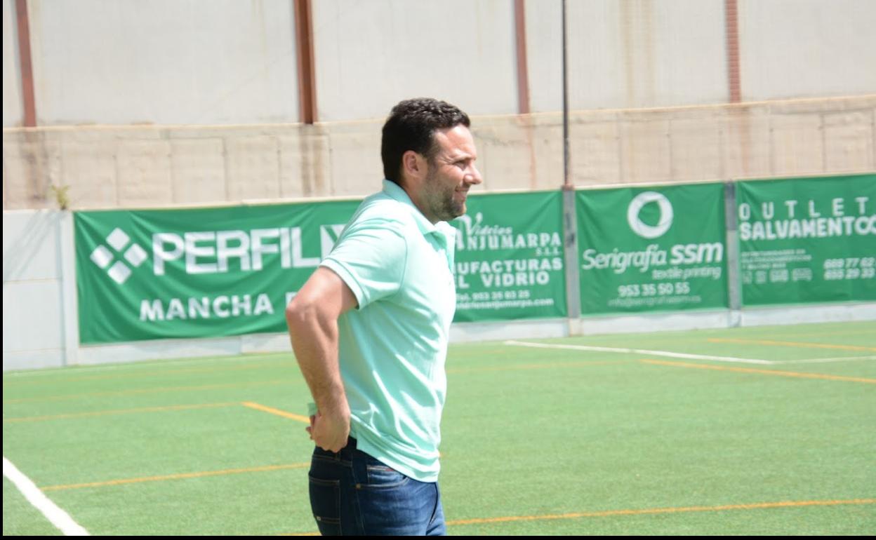 Bolaños en el partido ante el Real Murcia disputado en La Juventud. 