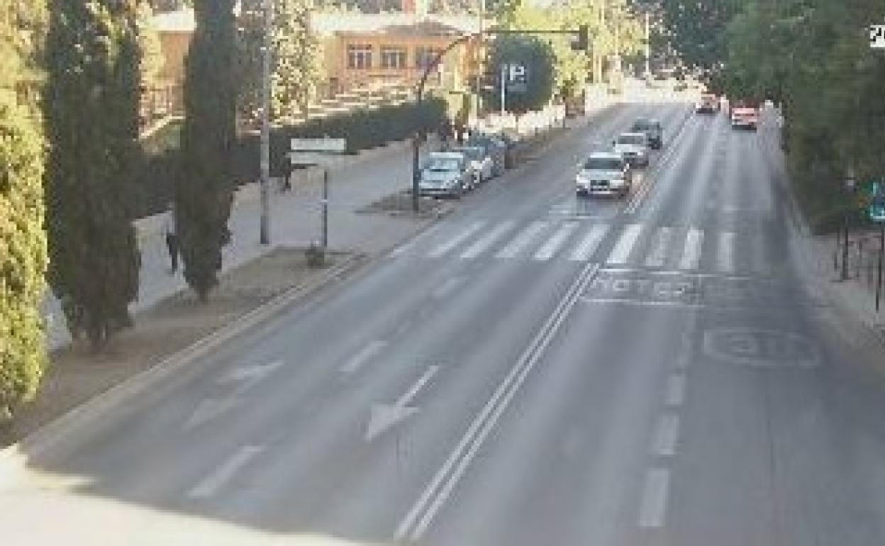 Circulación en la Severo Ochoa este martes.